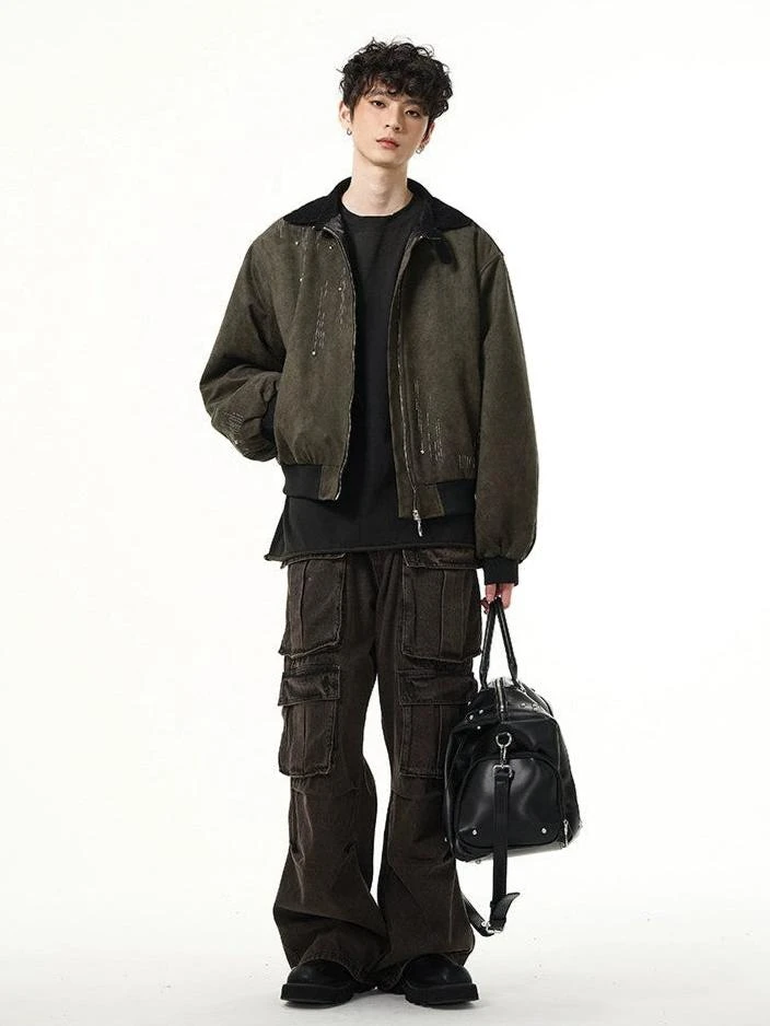 Faded Multi Pocket Denim Pants 11 Faded Multi Pocket Denim Pants - Image 11