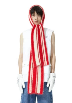 Zebra Stripe Plush Hooded Scarf 22 Zebra Stripe Plush Hooded Scarf -Modern Wear Shop 14bebd6b7b676d29078f52e7f70682a3