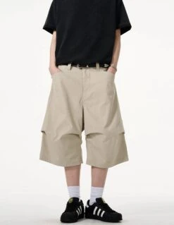 Wide-Leg Utility Knee-Length Capri Shorts -Modern Wear Shop 15439b4c7e5c5dc62067f14b5d6f7c9f