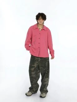 Oversized Raw-Edge Button-Down Shirt 15 Oversized Raw-Edge Button-Down Shirt -Modern Wear Shop 15c89503c3bbef9adbeca23a415d0734