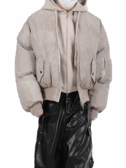 Oversized Mock Two-Piece Hooded Puffer Jacket -Modern Wear Shop 164414d84d2b7c41251d5283497c671e