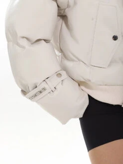 Faux Leather Puffer Jacket With Zipped Knit Turtleneck 27 Faux Leather Puffer Jacket With Zipped Knit Turtleneck -Modern Wear Shop 1733920552916