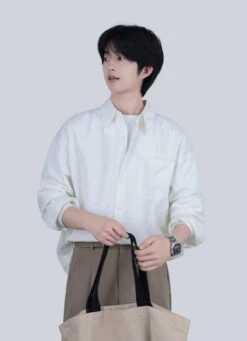 Wide-Striped Button-Down Long Sleeve Shirt 23 Wide-Striped Button-Down Long Sleeve Shirt -Modern Wear Shop 17ef559ccce6472e7aaa2700be6df644