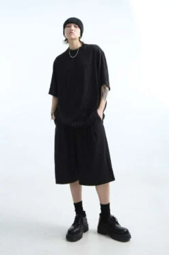 Oversized Wave Textured T-Shirt -Modern Wear Shop 187b87d45b39a5aac3d70027bced5405