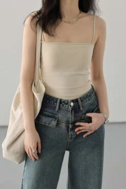 Slim Spaghetti Strap Top -Modern Wear Shop 1898cf7074f7bdd0cc84e80af9c3a377