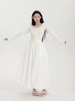 High-Waisted Balloon Maxi Skirt With Pockets 14 High-Waisted Balloon Maxi Skirt With Pockets -Modern Wear Shop 18e10300bf46c213ebad88d5915266d6