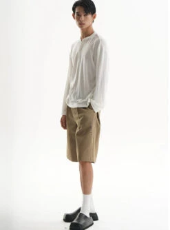 Textured Long Sleeve Lightweight Henley Top -Modern Wear Shop 1913e7baea73f237bbdc6e11797a34a8