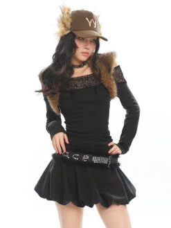 Low-Pleat Bubble Balloon Mini Skirt 38 Low-Pleat Bubble Balloon Mini Skirt -Modern Wear Shop 19d332c7b6cddf7cd010d67666cb89c0