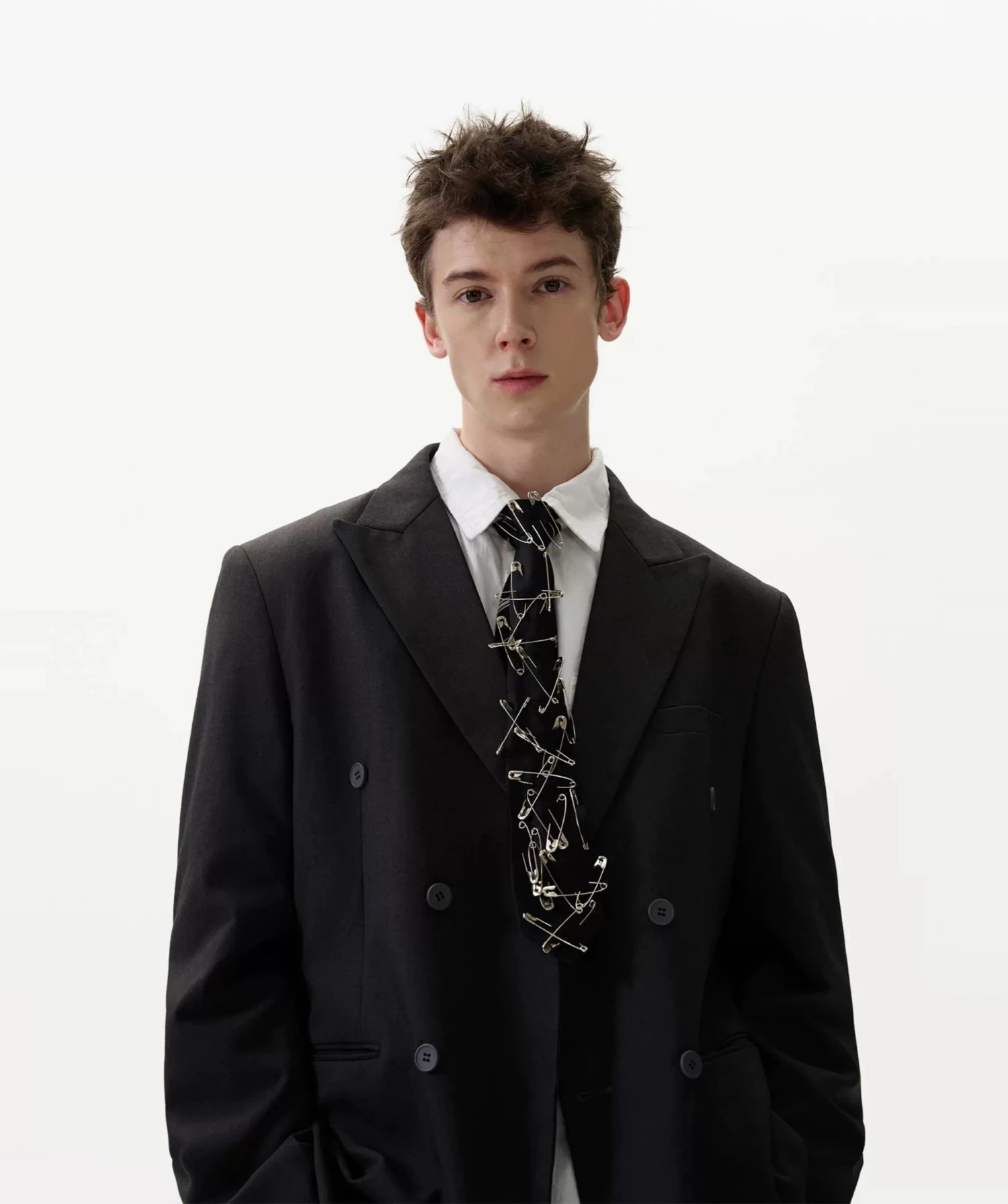 Oversized Classic Double-Breasted Blazer Suit 8 Oversized Classic Double-Breasted Blazer Suit - Image 8