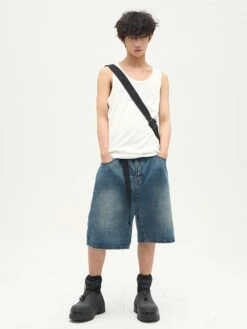 Faded Denim Shorts -Modern Wear Shop 1a81dccab87d3b51aa7b3090c18156d7