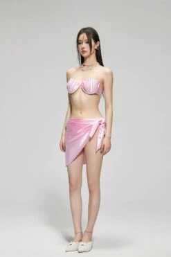 Shell Halter Bikini Set With Sarong Skirt -Modern Wear Shop 1c13f4751489b293196e1b08999dd3d4