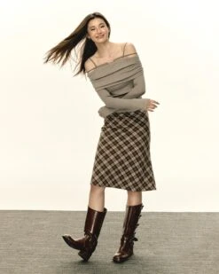 Off-Shoulder Layered Long Sleeve Ruched Skinny Top 9 Off-Shoulder Layered Long Sleeve Ruched Skinny Top -Modern Wear Shop 1c4561e04a11bfb1936fa105ac708242