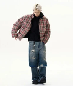 Reversible Plaid Puffer Zip Jacket 27 Reversible Plaid Puffer Zip Jacket -Modern Wear Shop 1ce4f2eb8c3b4dff3dcff47dc037e3d5