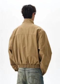Boxy Zip-Up Stand Collar Worker Bomber Jacket 13 Boxy Zip-Up Stand Collar Worker Bomber Jacket -Modern Wear Shop 1ebd4eaf0774339e5ea2ed1b1a367c09