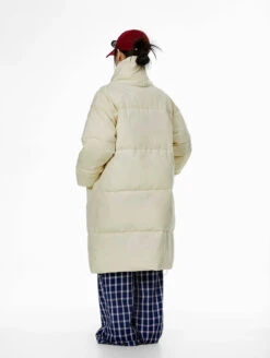Oversized Stand Collar Puffer Coat With Scarf -Modern Wear Shop 1f1ec23cb4c00dd9178cd828411c6634