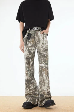 Camo Print Wide-Leg Drawstring Trousers -Modern Wear Shop 1f2d690af25188087b9772fe154d0d5c