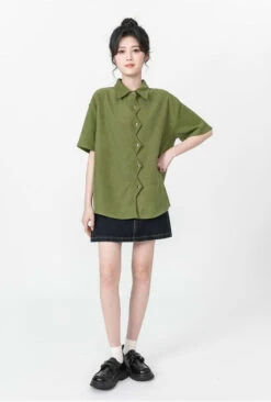 Zigzag Button Collared Top -Modern Wear Shop 1fe016a48e163f5bfb858546d4552c16