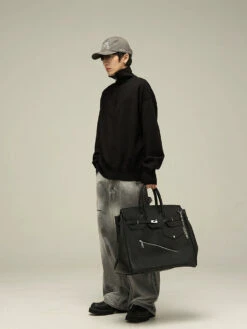 Half-Zip Collared Sweatshirt Pullover -Modern Wear Shop 20172d5df8980b7e915a8a06f0f59fcb