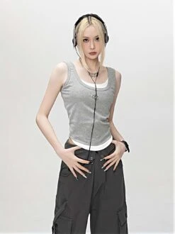 Mock Two-Piece Tank Top 16 Mock Two-Piece Tank Top -Modern Wear Shop 205d3a97f10087172ec6662e36f92479