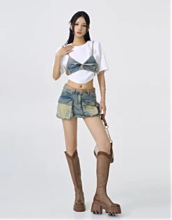 Sandblast Utility Cargo Denim Mini Skirt 16 Sandblast Utility Cargo Denim Mini Skirt -Modern Wear Shop 21012c37d6311fb418f8710ebaa7025b