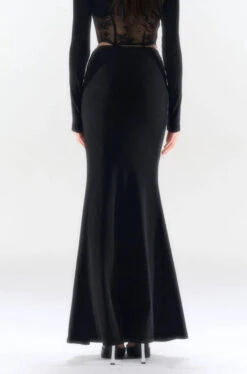 Slim Ruched Serpentina Maxi Skirt -Modern Wear Shop 2191e7dd626779908367a820afb1e859