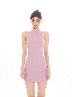 Sleeveless Turtleneck Ribbed Bodycon Dress 35 Sleeveless Turtleneck Ribbed Bodycon Dress -Modern Wear Shop 22fd46ab377a273319ced154879ac302