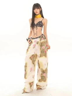 Leopard Print Tie-Front Triangle Bikini Set -Modern Wear Shop 23a15f185b2b372ea22dfe96420b1d0d