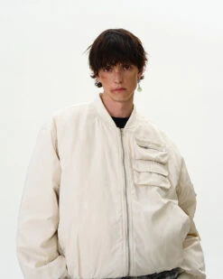 Drop Shoulder Oversized Bomber Jacket With Sleeve Zip Pocket -Modern Wear Shop 23bfbc6ea50db688d4894b59e03a5d9c