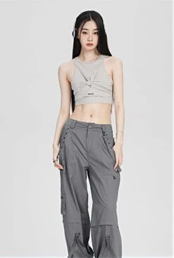 Skinny Twist Layer Detail Tank Crop Top -Modern Wear Shop 245372fcb57886b9eb10d646bc6428fd