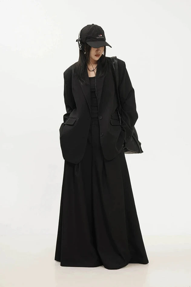 Oversized Single Breasted Blazer With Pocket Detail 10 Oversized Single Breasted Blazer With Pocket Detail - Image 10