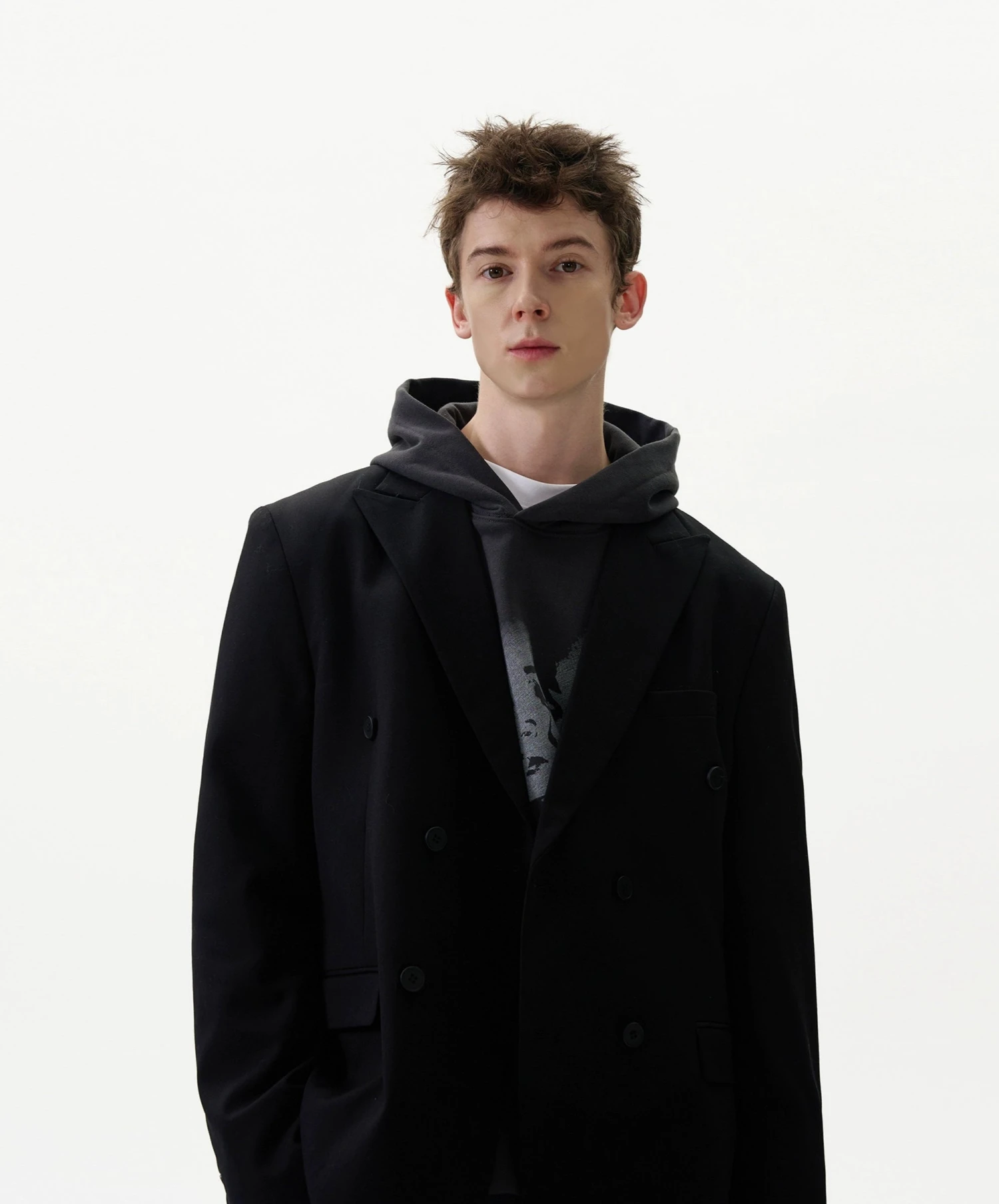 Oversized Classic Double-Breasted Blazer Suit 7 Oversized Classic Double-Breasted Blazer Suit - Image 7