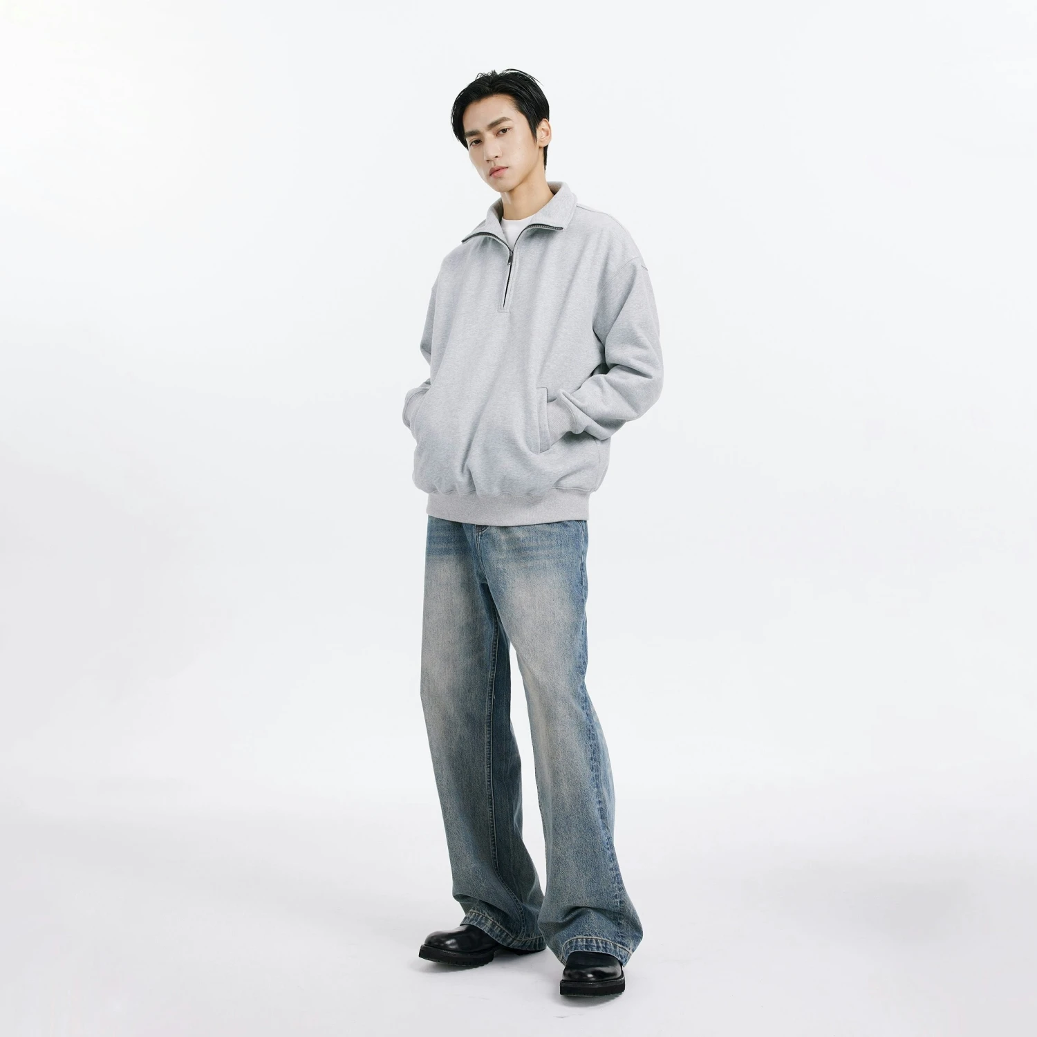 Slim Fit Quarter-Zip Cuffed Sweatshirt 11 Slim Fit Quarter-Zip Cuffed Sweatshirt - Image 11