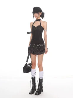 Star Print Ruffle Bubble Mini Skirt 28 Star Print Ruffle Bubble Mini Skirt -Modern Wear Shop 27b67a469df39069472111db22488697