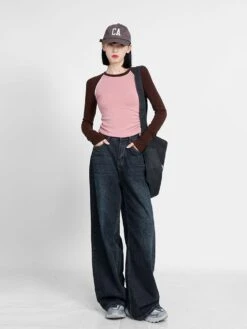 Ruched Raglan Long Sleeves Top -Modern Wear Shop 27fa798352b37c9c30ed88ce1b43ee7c