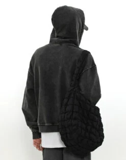 Oversized Faded Mid-Crop Boxy Zip-Up Hoodie -Modern Wear Shop 2890bc9d65efd8d3222e253ee5cd0a2c