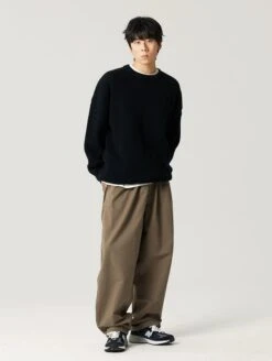 Oversized Crewneck Waffle-Weave Knit Sweater -Modern Wear Shop 28af0827028737b1aca1b48d965fa078