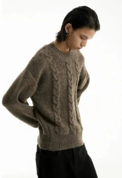 Cable Knit Crewneck Ribbed High-Hem Sweater 11 Cable Knit Crewneck Ribbed High-Hem Sweater -Modern Wear Shop 2bc684c44ae6b85eacbb8e798e315932 1