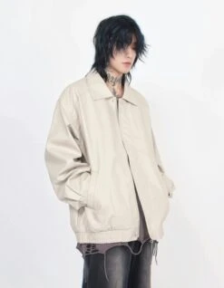 Oversized Zip Leather Jacket With Pockets 16 Oversized Zip Leather Jacket With Pockets -Modern Wear Shop 2bc7f20396a0005e4ac6bec68325a6a4