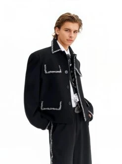 Boxy Cropped Blazer Jacket With Contrast Tweed Trim 19 Boxy Cropped Blazer Jacket With Contrast Tweed Trim -Modern Wear Shop 2be233e4e071b277f73a6883e2325e54 925ba3e1 df59 4210 befa 051491bd64cc