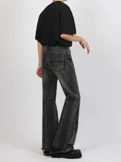 Faded Slim Fit Semi-Flare Denim Jeans -Modern Wear Shop 2c28460ca83e37dbc0bf2cf0fdea9da7