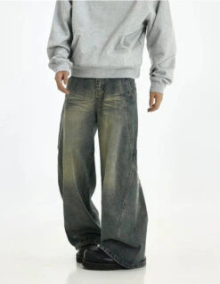 Vintage Wash Straight Leg Denim Jeans 15 Vintage Wash Straight Leg Denim Jeans -Modern Wear Shop 2d0956f03252c4acdb6f53294204c16a