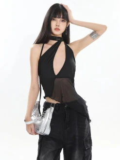 Halter Neck Cutout Top With Wraparound Scarf Detail -Modern Wear Shop 2d874605fefeb89eca7933e08625e908 64c15501 4a63 4a31 a701 930b844207ef