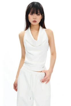 Cowl Neck Satin Halter Crop Top 22 Cowl Neck Satin Halter Crop Top -Modern Wear Shop 2e18f2c8f2fa5a50e1fea4fd11fe5e7e