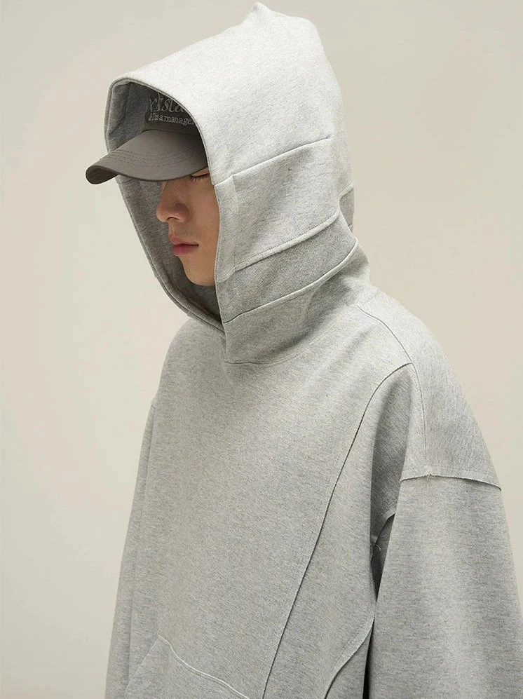 Oversized Paneled Stitch Hoodie 4 Oversized Paneled Stitch Hoodie - Image 4