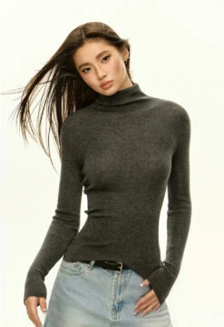 Slim Ribbed Turtleneck Sweater 21 Slim Ribbed Turtleneck Sweater -Modern Wear Shop 2e7b6416a48ea69cc30d66fc8a68b383