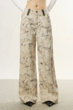 Snake Print Mid Waist Wide Leg Pants -Modern Wear Shop 3070f6bf6d4450674152c8508be82a34