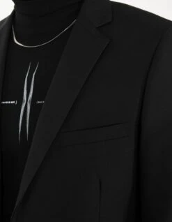Single-Breasted Tailored Blazer With Notch Lapel And Pockets 23 Single-Breasted Tailored Blazer With Notch Lapel And Pockets -Modern Wear Shop 3335f5b1b46b231c40479cf2c7774174