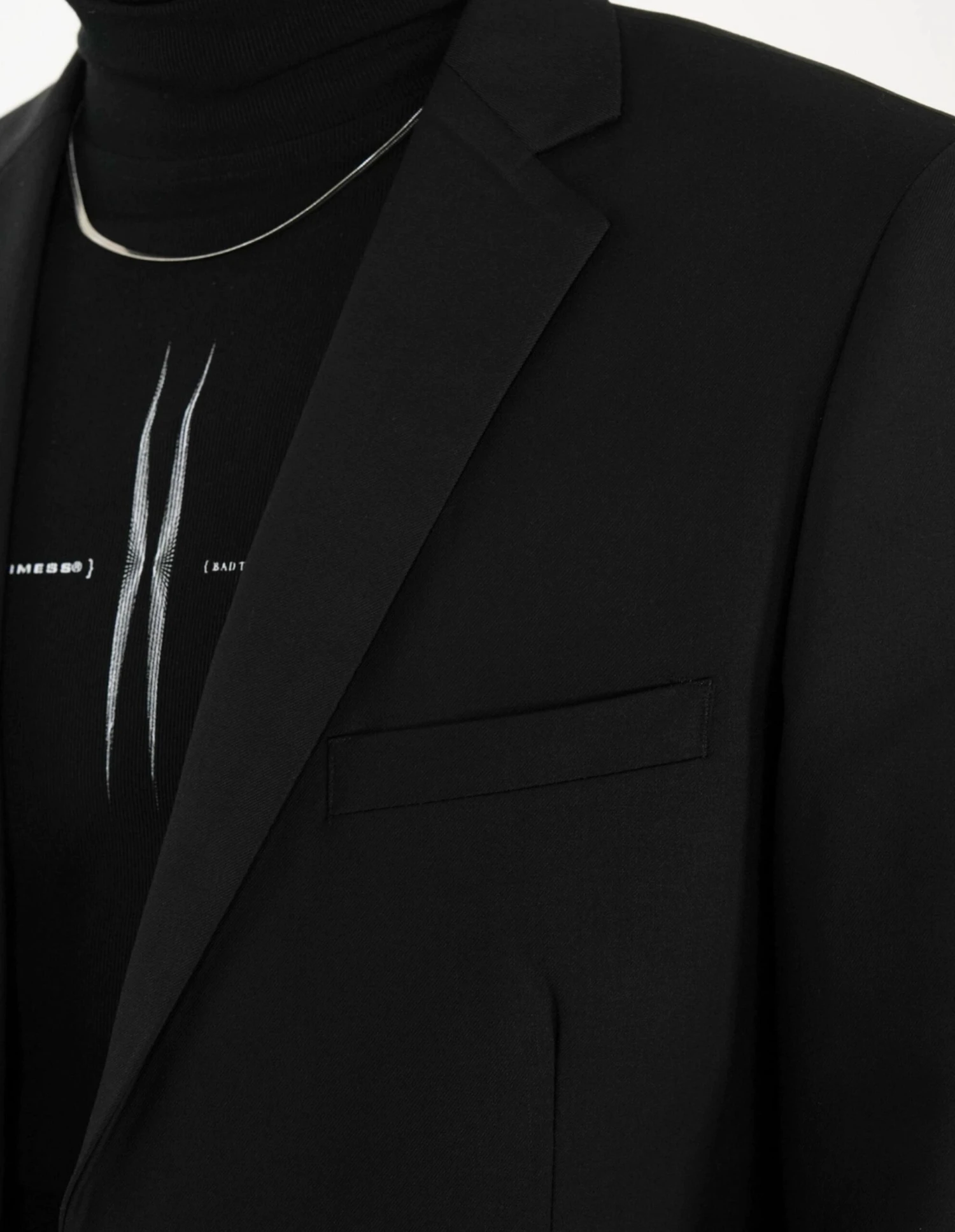 Single-Breasted Tailored Blazer With Notch Lapel And Pockets 11 Single-Breasted Tailored Blazer With Notch Lapel And Pockets - Image 11