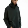 Slim Drop Shoulder Funnel-Neck Sweatshirt