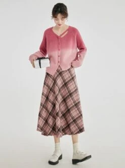 Cutout Neckline Asymmetric Ombre Cardigan 15 Cutout Neckline Asymmetric Ombre Cardigan -Modern Wear Shop 349c73e0168cf10379e578c2a396f972